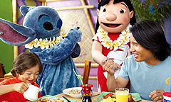 Walt Disney World Charater Dining at Ohana's Best Friends Breakfast with Lilo & Stitch