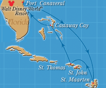 Disney Cruise Line 7-Night Eastern Caribbean Cruise