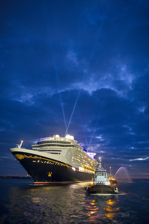 Disney Dream, Disney Cruise Line's newest ship, arrives Jan. 4, 2011 for the first time to her home port of Port Canaveral, Fla.