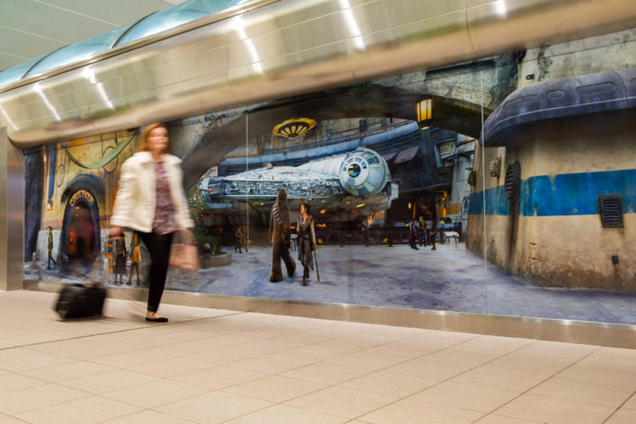 New out-of-this-world installations immerse airport guests in stunning visuals inspired by the new land inside Disney’s Hollywood Studios - Example 2