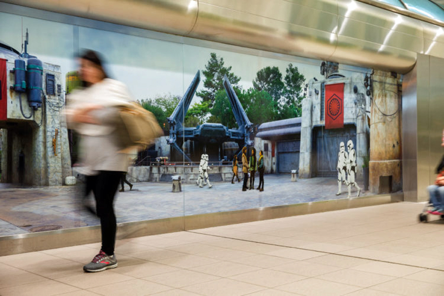 New out-of-this-world installations immerse airport guests in stunning visuals inspired by the new land inside Disney’s Hollywood Studios - Example 3