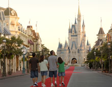For the first time in history, a family had Walt Disney World's Magic Kingdom® Park all to themselves.