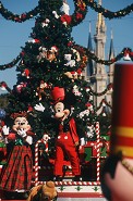 HOLLY JOLLY HOLIDAYS: Larger-than-life tin soldiers in “Mickey's Once Upon a Christmastime Parade” and "Florida Snow" combine with sparkling lights and holiday décor during Mickey’s Very Merry Christmas Party at the Walt Disney World Resort