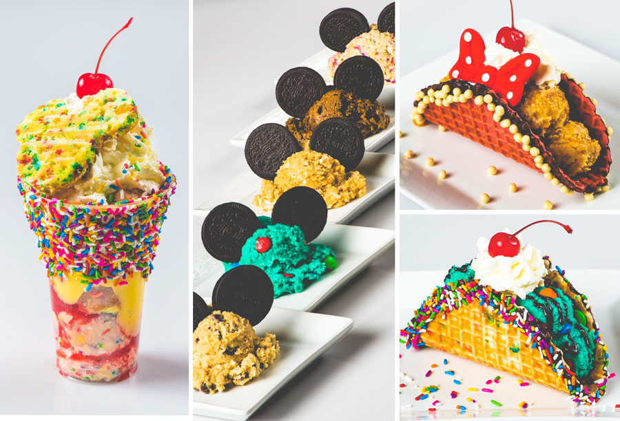 Cookie Dough Offerings from the Cookie Dough and Everything Sweet Food Truck at Disney Springs