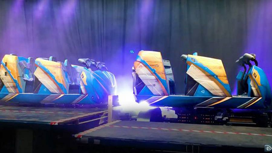 Take a First Look at the Guardians of the Galaxy: Cosmic Rewind Ride Vehicles