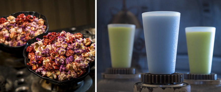 Outpost Mix and Blue and Green Milk from the Black Spire Outpost Market at Star Wars: Galaxy’s Edge