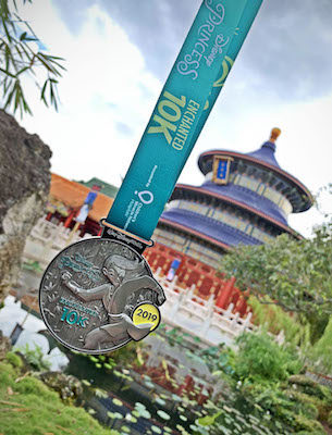 Run swift as a coursing river during the Disney Princess Enchanted 10K featuring a Mulan-inspired medal. Reflect on a job well done with a finisher medal spotlighting the courageous warrior.